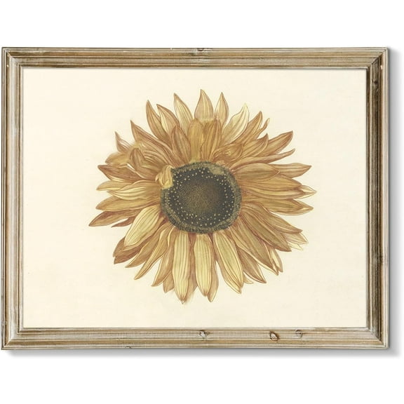 Vintage Home Decor, Moody Landscape Print - Wildflower Painting - Dark Autumn Print, 8" x 10" Unframed Canvas Prints for Bedroom Living Room Bathroom Wall Decor