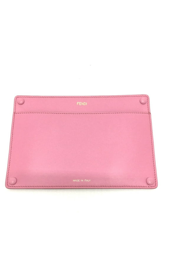 Pre-Owned Fendi 7AR907 bag pocket flat Pouch pink