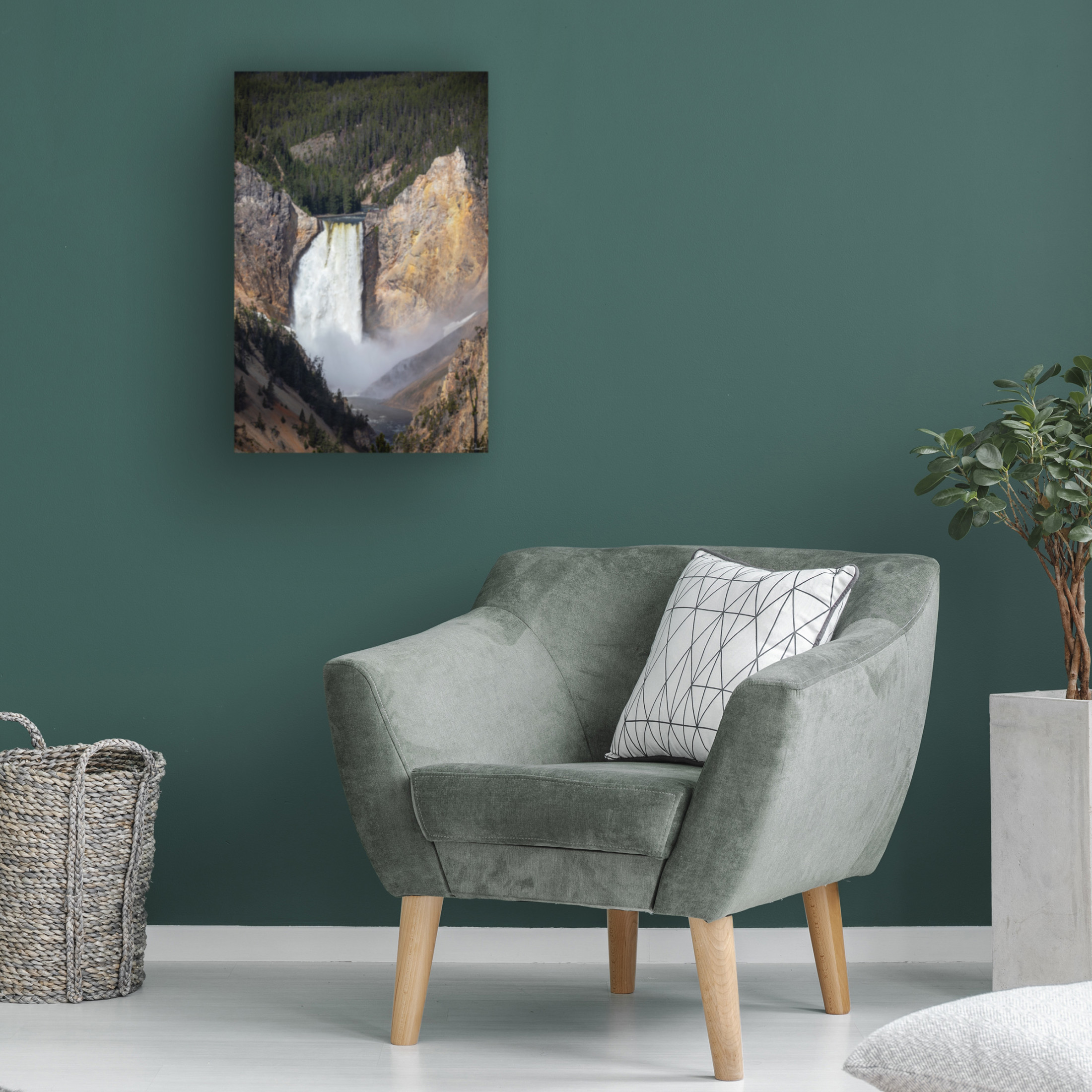 Trademark Fine Art David Drost  Rapid Waterfall IV Canvas Wall Art