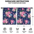 thumbnail image 2 of Blackout Kids Curtains,Pioneer Flower Floral Print Pattern Childrens Insulated Curtains Set Of 2,Bedroom Essentials,Toddler Room Decor 52"x63", 2 of 5