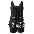 thumbnail image 6 of Xixinqiwan Women's Plus Size Swimsuit,Women Retro Bathing Suits Two Pieces Modest Swimwear Sports Tank Tops with Boyshorts, 6 of 6