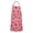 Red Strawberry Plants-1, variant on Red Strawberry Plants Pink Pattern Apron-Garden Aprons for Women with Pockets-Cotton Linen Waterproof Kitchen Cooking Gardening Aprons Adjustable for Kitchen,Cooking,BBQ and Salon 33x27 Inch
