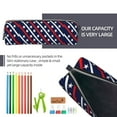 thumbnail image 5 of Fotbe Patriotic Star Pattern Leather Pencil Case, Pencil Pouch with Durable Zipper, Compact and Stylish Organizer for Stationery, Art Supplies, Travel Essentials, 5 of 7