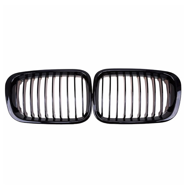 Parrillas Delanteras De Coche, Parrilla De Riñón Negra Brillante Para Bmw 3-Series E46 Sedan 1998-2001 1 Par Vogacara VI007110-00