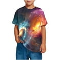 thumbnail image 6 of Frwgonr Toddler Girl T-Shirts Soft Space Tees Kids Boys Casual Tshirts Clothes Summer Tops Multicolor, Size 3-14 Years, 6 of 6