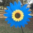 thumbnail image 4 of 36cm DIY Girasol Molino De Viento Rotador De Viento Ni?o Patio De Juegos Al Aire Libre Juguete Azul Sunnimix Juguete del molino de viento con girasol, 4 of 8