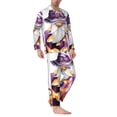 thumbnail image 2 of Lsque Halloween Gnome With Pumpkins Pattern Long Sleeve Pajama Set for Men - Soft 2-Piece Sleepwear and Loungewear Set with Pockets, Comfy Nightwear-Medium, 2 of 7
