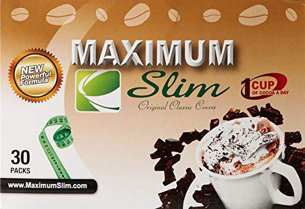 Maximum Slim Premium Cocoa - Effective Formula. Maximum Control. Maximize Your Metabolism - Includes Natural Herbal Extracts (Laxative Free) Maximum Formula, 30 Ct