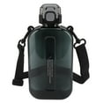 thumbnail image 2 of Flat Drinking Bottle, Portable Pop Up Lid 750ml Leak Proof Flat Water Bottle  for Travel Black,White,Grey,Green, 2 of 7