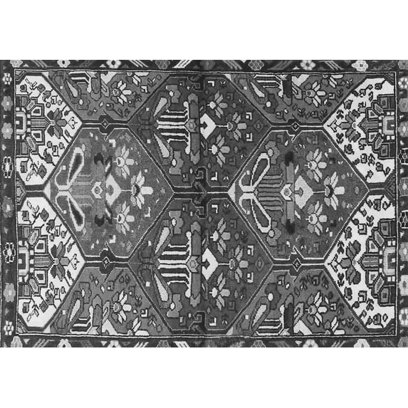 Ahgly Company Indoor Rectangle Persian Gray Traditional Area Rugs, 8' x 12'