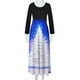 thumbnail image 4 of Vestido largo de manga larga con cuello redondo y estampado de árbol de Navidad para mujer Pompotops  hdfakjf5491, 4 of 6