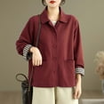 thumbnail image 2 of Bixock Women Clothes Outerwear Fall and Winter Notched Lapel Jacket Top, 2 of 5