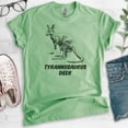 thumbnail image 2 of Tyrannosaurus Deer Shirt, Unisex Women's Men's Shirt, Kangaroo Shirt, Roo Shirt, Heather Apple Green, XX-Large, 2 of 6