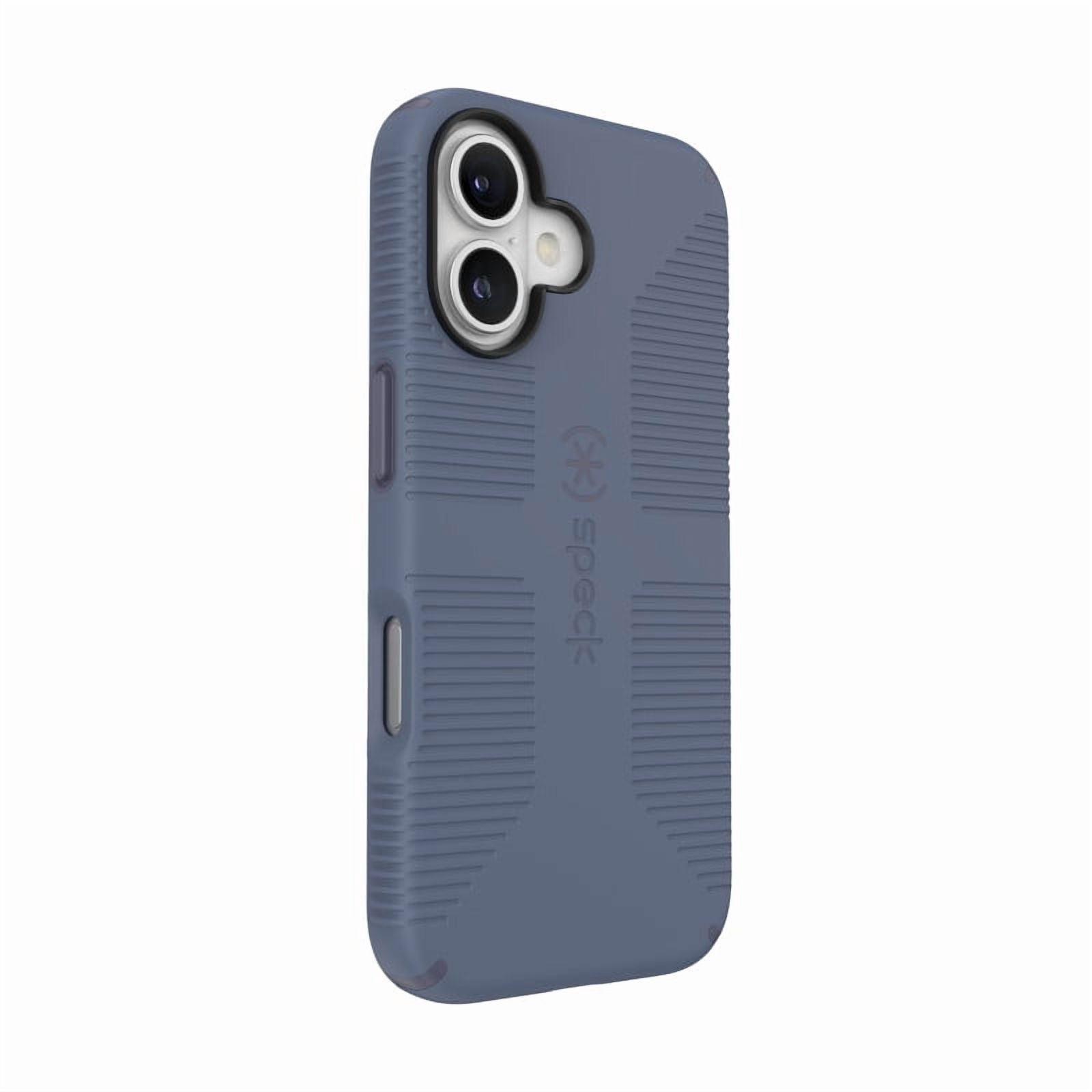Speck iPhone 16 CandyShell Grip with MagSafe in Mystery Blue and Faded Denim