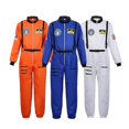 thumbnail image 2 of Astronaut Costume Space Suit For Adult Cosplay Costumes Zipper Halloween Costume Couple Flight Jumpsuit Plus Size Uniform zhangyuxiang LED, 2 of 2