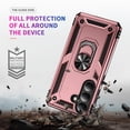thumbnail image 5 of Asuwish Compatible with Samsung Galaxy S26 Plus 5G Phone Case Tempered Glass Screen Protector Slim Magnetic Ring Holder Stand Hybrid Protective Cell Cover for S26Plus 26S S 26 26Plus Women Men Pink, 5 of 7