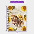 thumbnail image 5 of Happy Women's Day German Shorthaired Pointer Sunflower Vintage Proud Mom Spiral Bound Journal GSP Lover Dog Gift 5x7in Spiral Notebook - 02030, 5 of 5