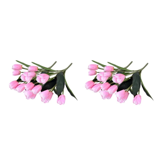 Advancent 2 uds flores artificiales tulipanes de seda Real Touch simulación nupcial mano Faux flor decoración fiesta arreglos Type1 NO1