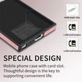 thumbnail image 5 of TECH CIRCLE Case for Samsung Galaxy S22 Ultra 6.8", [Built-in 2 Micro-SIM Card Slots] Slim Soft Shockproof Protective Cover with Ring Holder Stand + Card Holder Pocket + Eject Pin Holder - Pink, 5 of 8