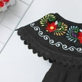 thumbnail image 3 of IBTOM CASTLE Toddler Kids Girls Summer Floral Embroidered Birthday Party Dress 3-4 Years Black, 3 of 8