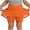 Orange, variant on Coerni Girls' 2-in-1 Flowy Shorts Skirt Athletic Dance Running Skorts Culottes Tennis Yoga Sweatpants Trendy Sport Cartwheel Shorts