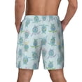 thumbnail image 4 of Uemuo Sea Turtle Pattern Mens Swim Trunks Quick Dry Board Shorts with Mesh Lining, Stretch Beach Shorts Quick Dry No-Chafing Board Shorts-Large, 4 of 9
