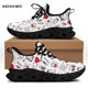 thumbnail image 1 of Zapatos de enfermera con bonitos dibujos animados para mujer, zapatillas deportivas para correr, zapatos planos de malla ligera, calzado para mujer, 1 of 6