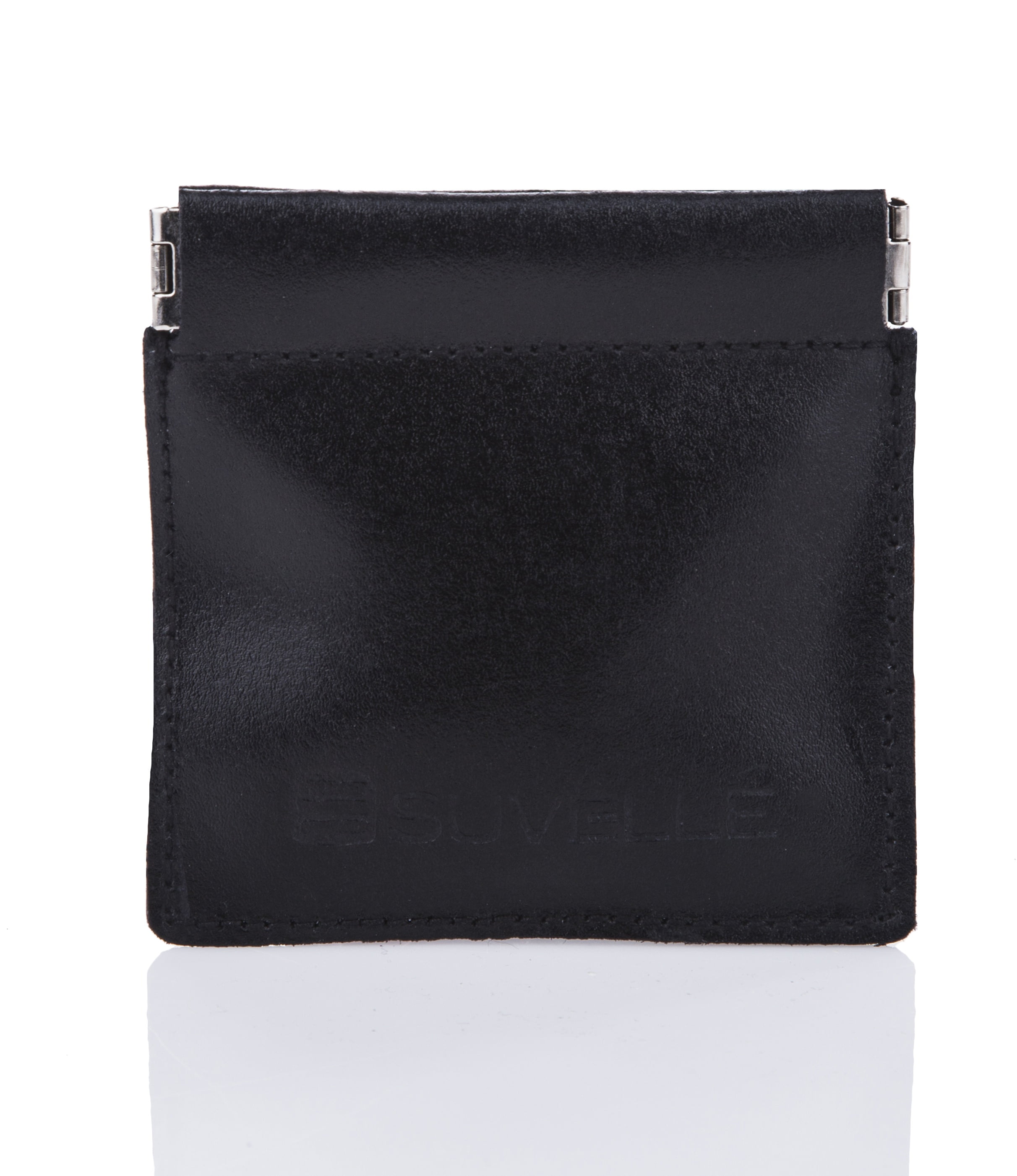 Suvelle Mens Leather Facile Squeeze Coin Pouch Purse