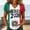 Red, variant on Women Mexico Playera Soccer Jersey, V-Neck Graphic Apparel, Short Sleeve Football Fan Shirt, Cultural Heritage Sports Top, Multi-Color
