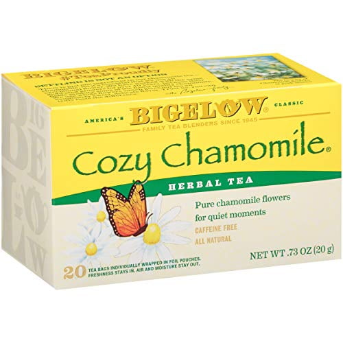 Bigelow Cozy Chamomile Herbal Tea, 20Count Boxes (Pack of 6) Walmart