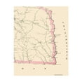 thumbnail image 4 of Historic County Map - Lancaster County South Carolina - Mills 1825 - 23 x 29.25 - Vintage Wall Art, 4 of 5
