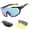 Black & yellow, variant on Labymos Cycling Glasses with 2 Interchangeable Lenses UV400 Sports Sunglasses MTB Road Bike Glasses for Men Women Running Driving Fishing Baseball