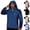 Dark Blue, variant on Frnrwgo Mens Womens Waterproof Windbreaker Jacket Outdoor Hiking Camping Cycling Multi-Pocket Hooded Sportswear