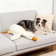 thumbnail image 2 of White Duck Dog Toy, 2025 New Large Plush White Duck Dog Toys, Realistic Goose Design, Durable Plush Chew Toy for Dogs Chew and Play Best Indoor Puppies and Senior Pups (1 Pcs), 2 of 7
