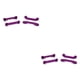 thumbnail image 1 of Bewildely Paquete de 4 piezas de modificación de vehículo de oruga de Brazo oscilante reforzado Púrpura 2piezas, 1 of 6