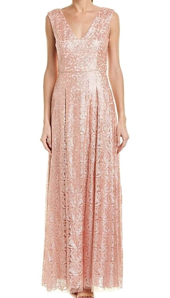 womens rose gold sequin dress