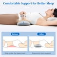 thumbnail image 4 of MOONORAH Lumbar Support Pillow - Memory Foam Lower Back Pain Relief, 4 of 8