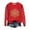Red L, variant on Womens Christmas Sweatshirt Round Neck Long Sleeve Xmas Graphic Fashion Casual Loose Fit Pullover Tops (XL, Red)