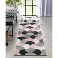 thumbnail image 2 of Well Woven Good Vibes Helena Modern Geometric Blush Pink 2'7" x 9'10" Runner Rug, 2 of 8
