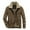 Khaki, variant on Gyujnb Jackets for Men,Men's Winter Velvet Jacket with Loose and Casual Corduroy Thick and Warm Collared Jacket,Winter Coats for Men,Size:4XL