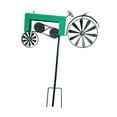 thumbnail image 4 of figatia Garden Tractor Windmill Ornament Iron Art Sculpture Vintage Tractor Wind Garden Stake for Home Yard Indoor Patio Path green, 4 of 8