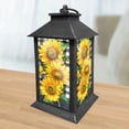 thumbnail image 2 of Briarwood Lane Checkered Sunflowers Lantern, 2 of 3