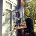 thumbnail image 2 of Belgian Sheepdog Cowboy Welcome House Flag, 2 of 5