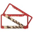 thumbnail image 2 of Santa's Sleigh with Reindeer License Plate Frames 2 Pack Santa Sleigh Merry Christmas Reindeer Car Tags Frames Holder Car Accessories US Canada Standard Quality Aluminum Metal License Plate Cover, 2 of 6