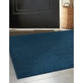 thumbnail image 3 of Rugs.com Everyday Solid Collection Rug – 3 Ft Square Navy Blue Medium Rug Perfect For Living Rooms, Kitchens, Entryways, 3 of 9