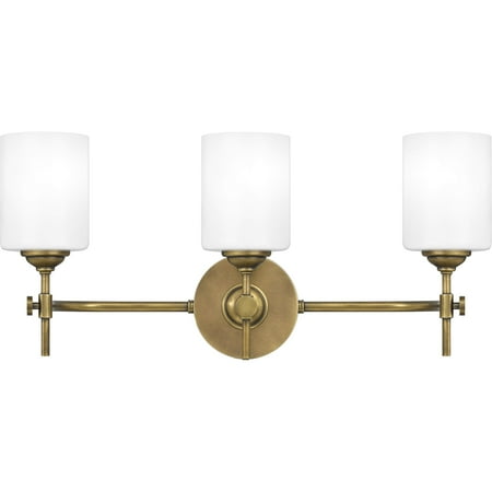 

Quoizel Aria 3-Light 23 Bathroom Vanity Light in Weathered Brass