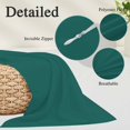 thumbnail image 3 of Dark Green King Pillow Covers, Modern Pure Dark Green Soft Breathable Throw Pillow Cases with Invisible Zipper, Decorative Pillowcase Pillows Protectors for Sofa Bed Couch 20"x36", 3 of 9