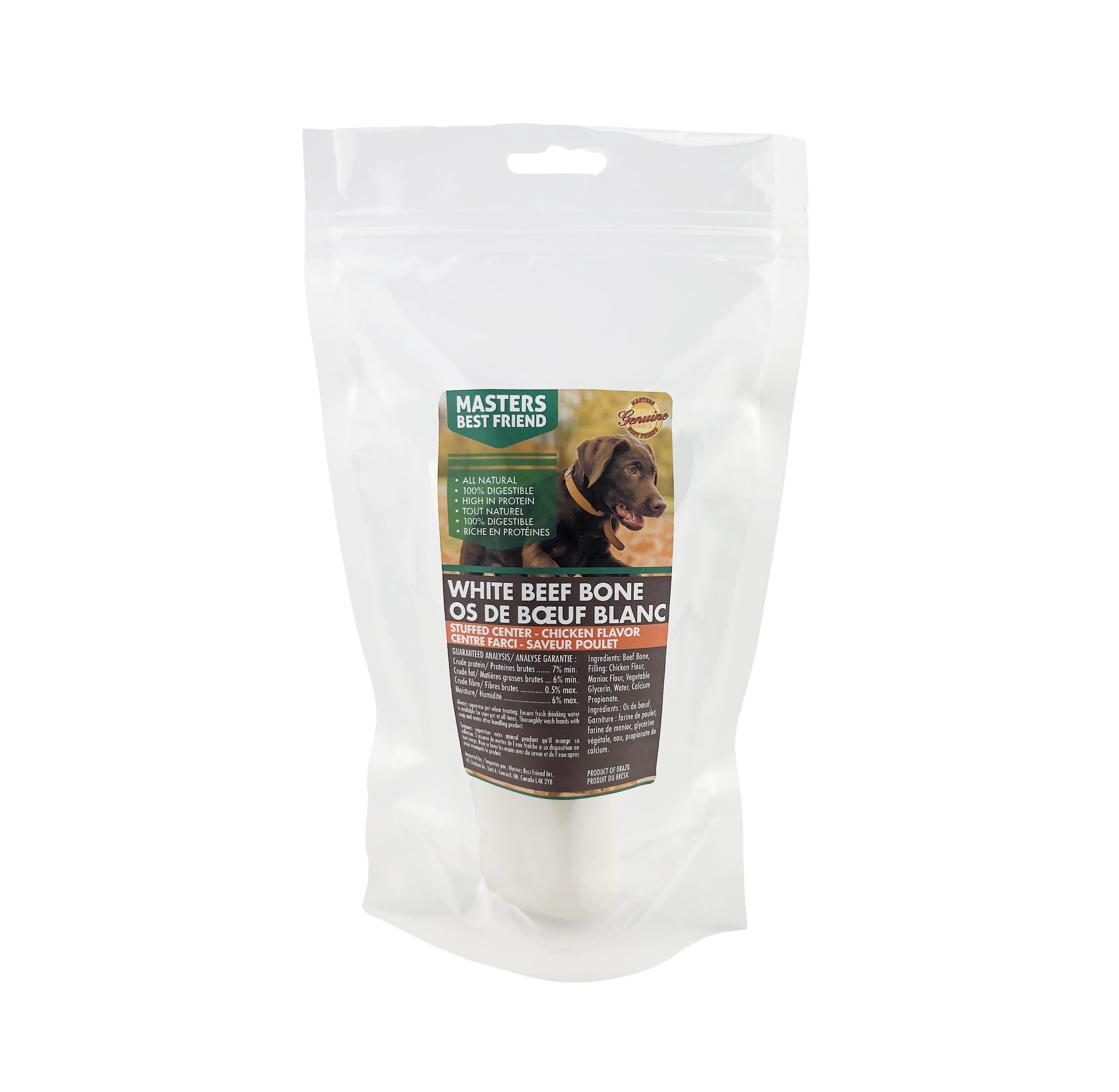 Os blanc farci Masters Best Friend 12,5-15 cm, saveur poulet