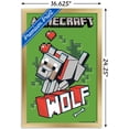 thumbnail image 3 of Minecraft - Wolf Wall Poster, 14.725" x 22.375", Framed, 3 of 3