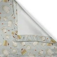 thumbnail image 5 of Ambesonne Tea Party Grommet Curtain, Coffee Cakes Cherries, 50" x 84", Bluegrey Red Green, 5 of 6